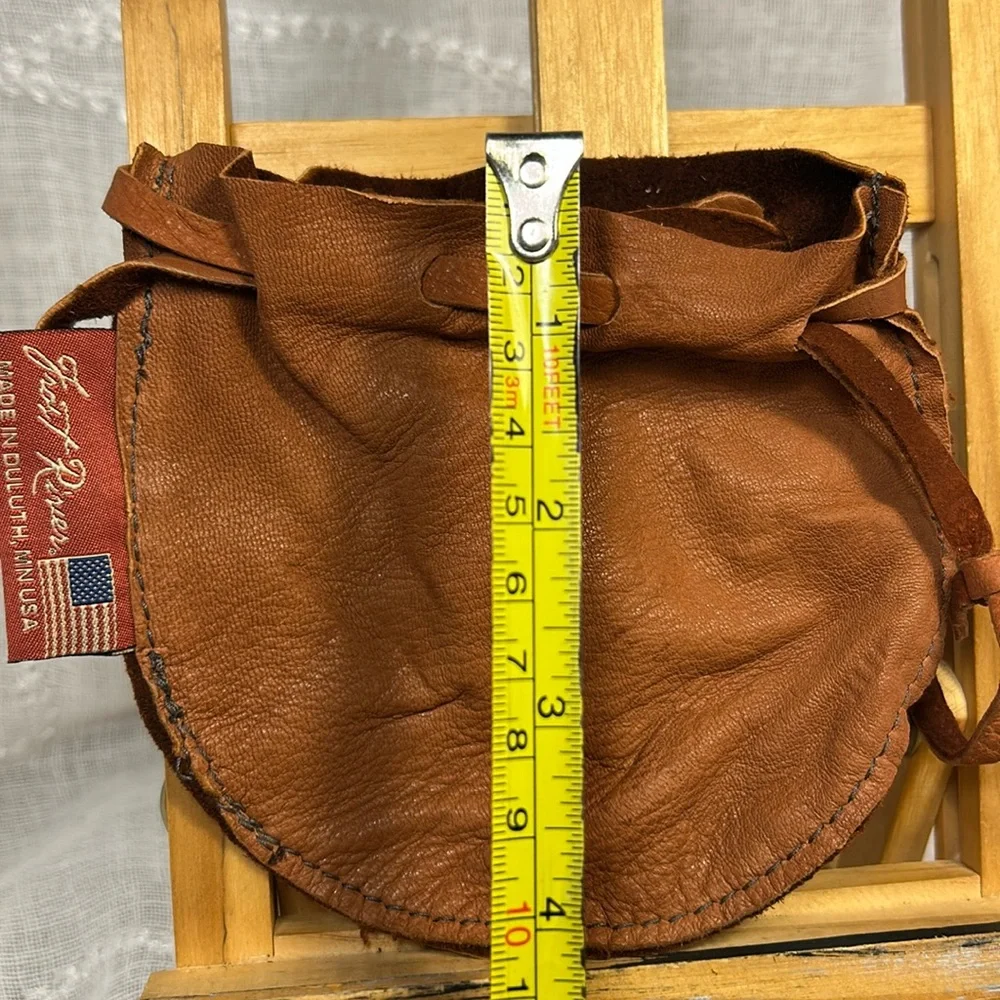Frost River leather pull coin purse wallet